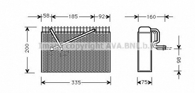 AVA QUALITY COOLING olv299 -  Испаритель, кондиционер